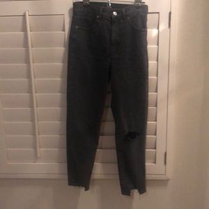 Express super high rise mom Jean